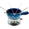 Kép 2/2 - Sajtfondü szett Szarvas - kék színű - felülről