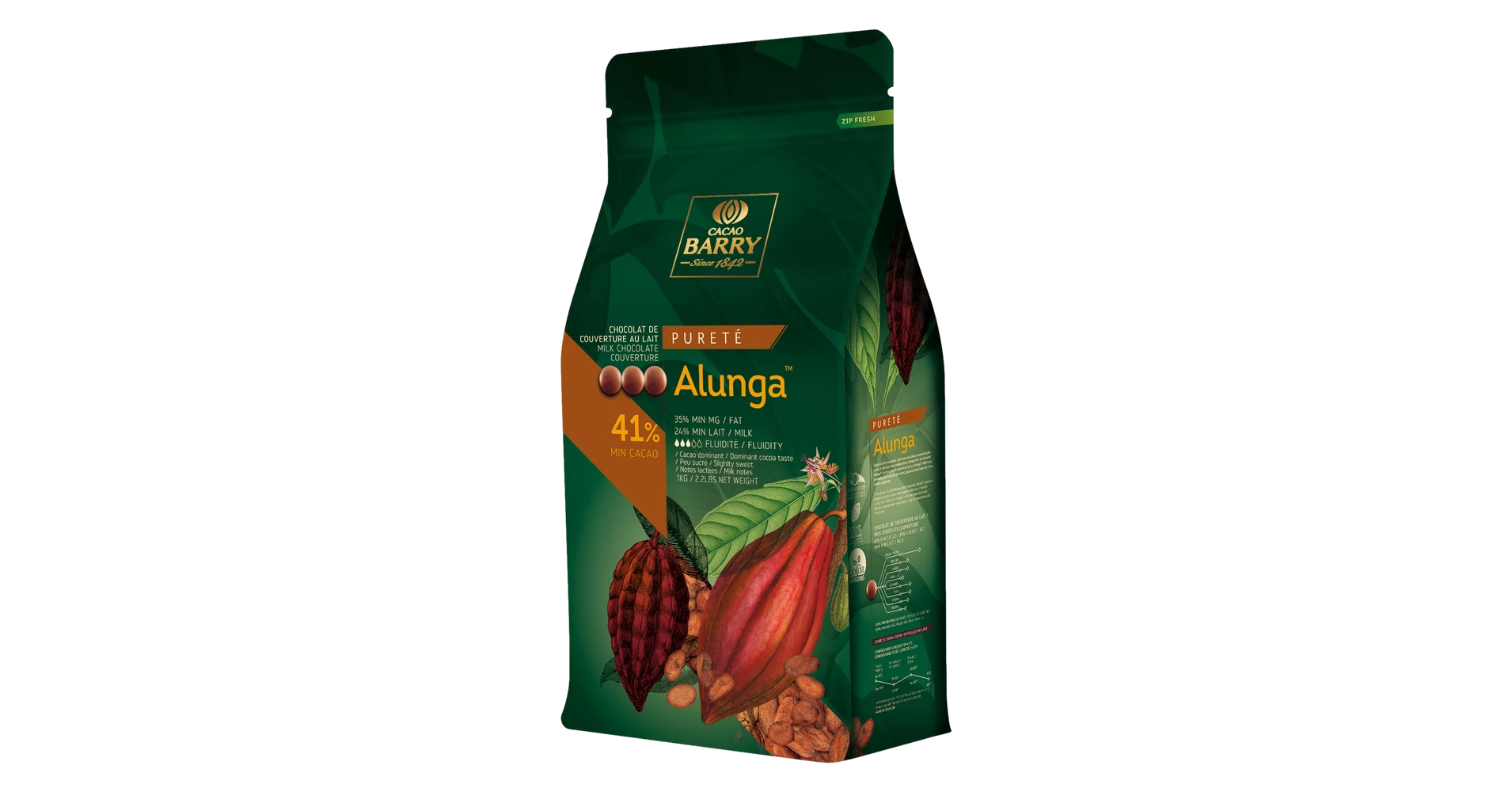 Cacao Barry Alunga tejcsokoládé pasztilla, 1kg