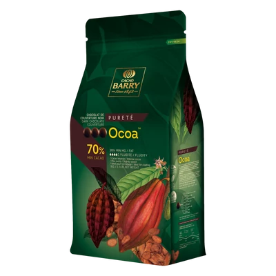 Cacao Barry Ocoa étcsokoládé pasztilla, 1kg