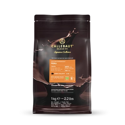 Callebaut Peru étcsokoládé pasztilla, 1kg