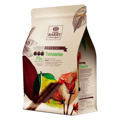 Cacao Barry Tanzanie étcsokoládé pasztilla, 1kg