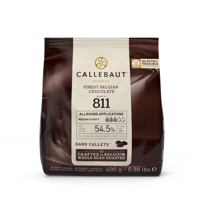 Callebaut belga étcsokoládé pasztilla, 400g