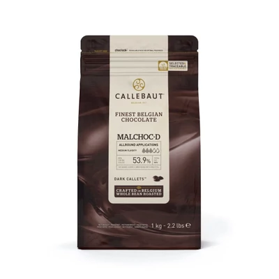 Callebaut belga étcsokoládé pasztilla édesítőszerrel, 1kg