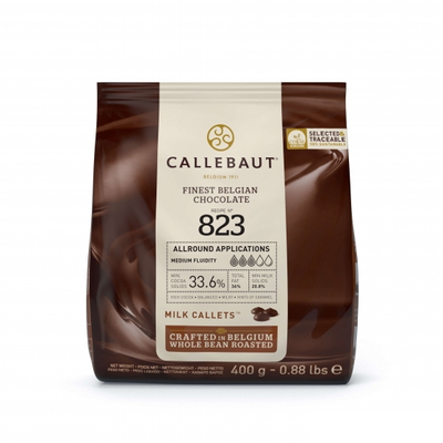 Callebaut belga tejcsokoládé pasztilla, 400g