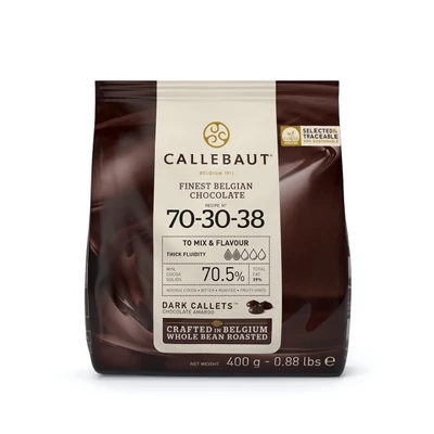 Callebaut belga étcsokoládé (70-30-38) pasztilla, 400g