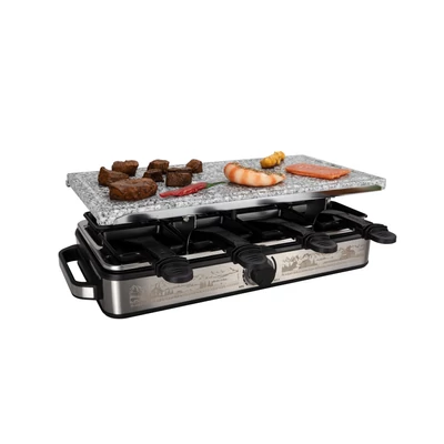 Raclette sütő étellel