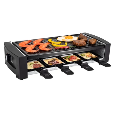 Raclette sütő étellel