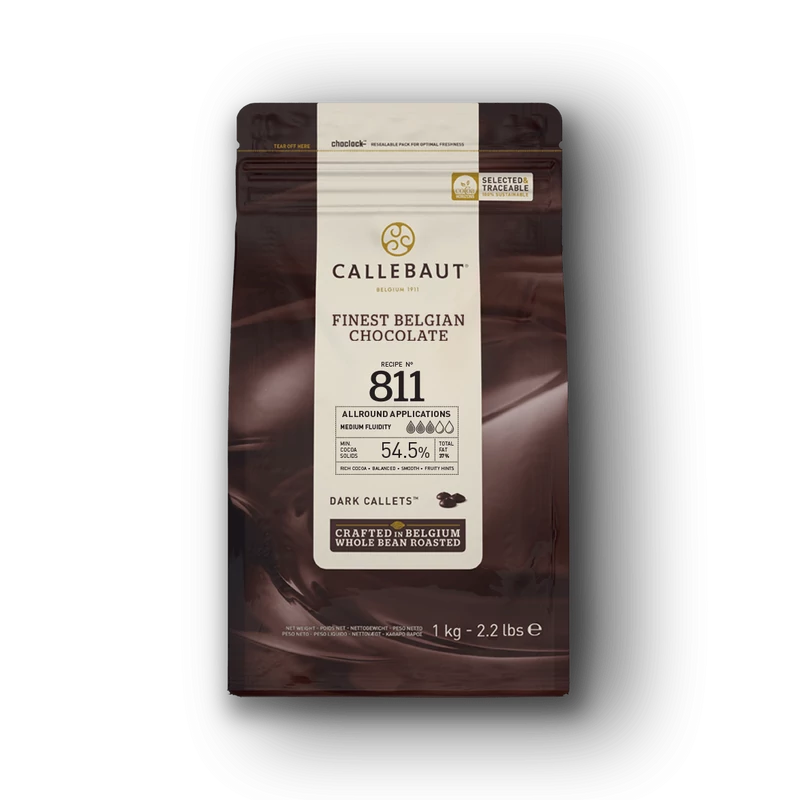 Callebaut belga étcsokoládé pasztilla, 1kg